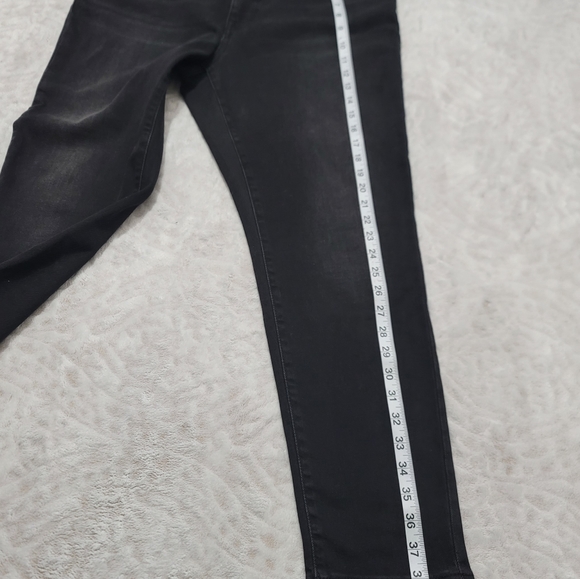 Lauren Ralph Lauren High-Rise Skinny Ankle Jean Women's Size14 Empire Black Wash - Picture 12 of 15